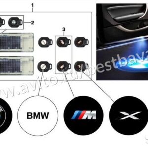 Светодиодные планки подсветки дверей LED BMW